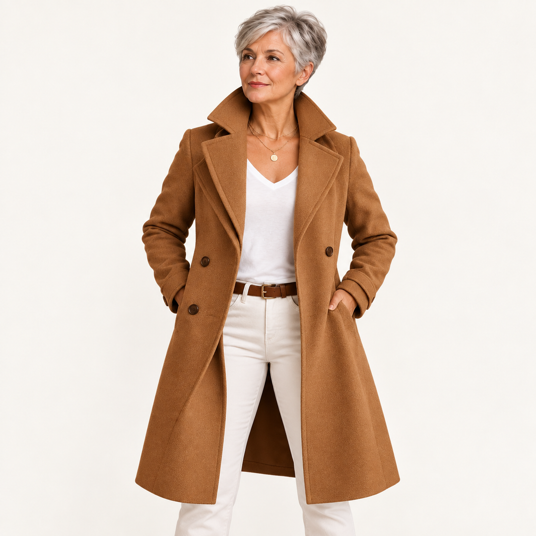 Women's Long Wool Coat – Warm & Classic