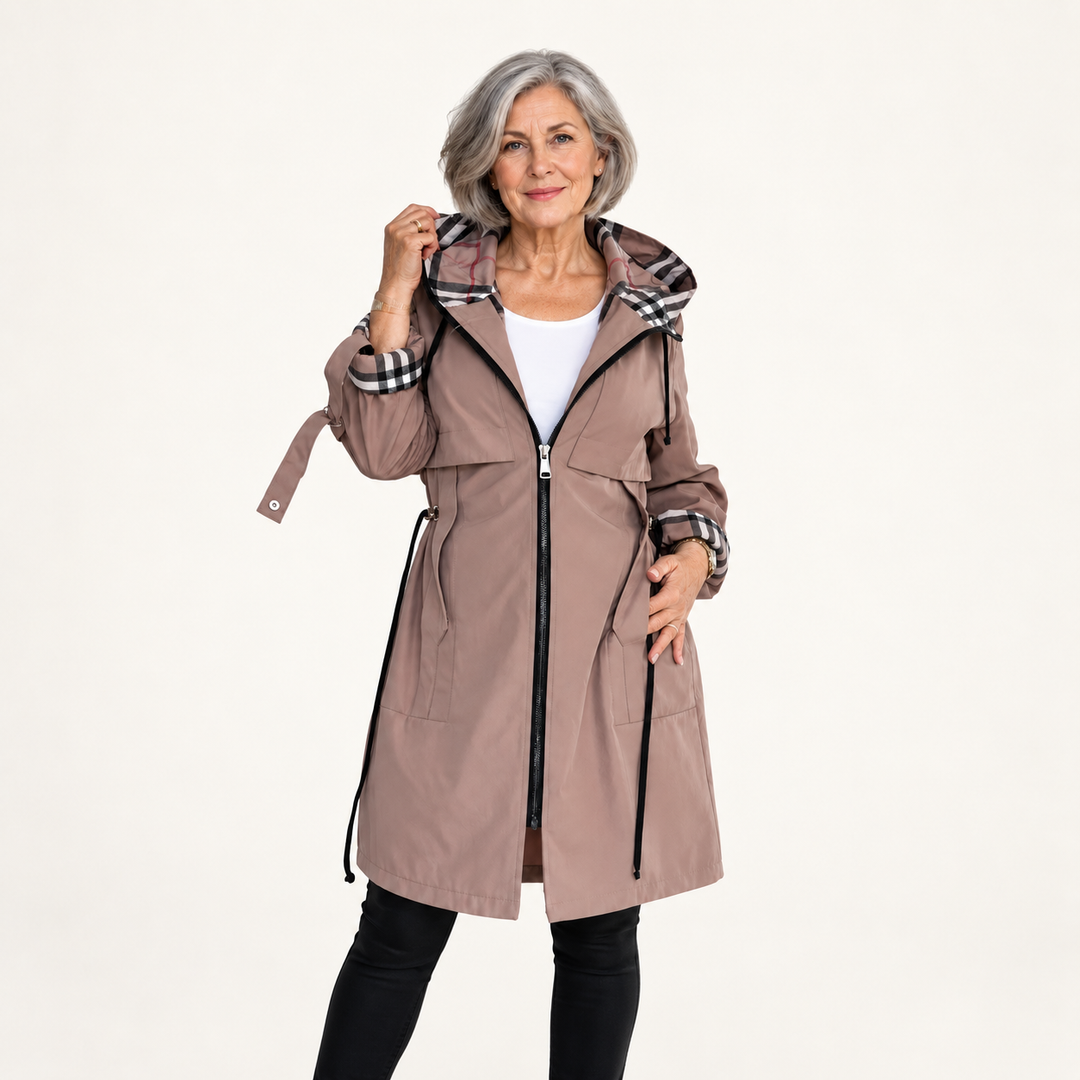 Women's Windproof Rain Coat with Hood