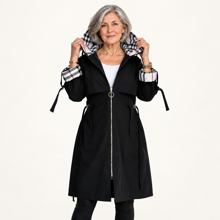 Women's Windproof Rain Coat with Hood