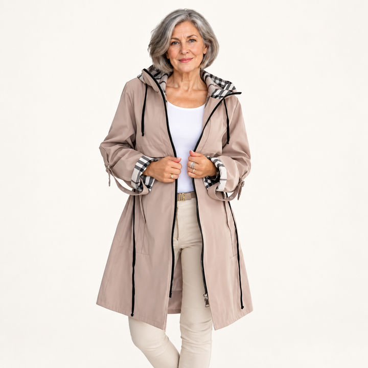 Women's Windproof Rain Coat with Hood