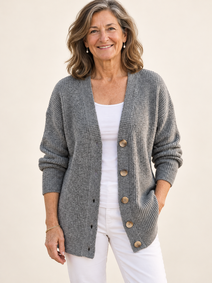 Jocelyn – Timeless Vintage Style Jumper on a mature model