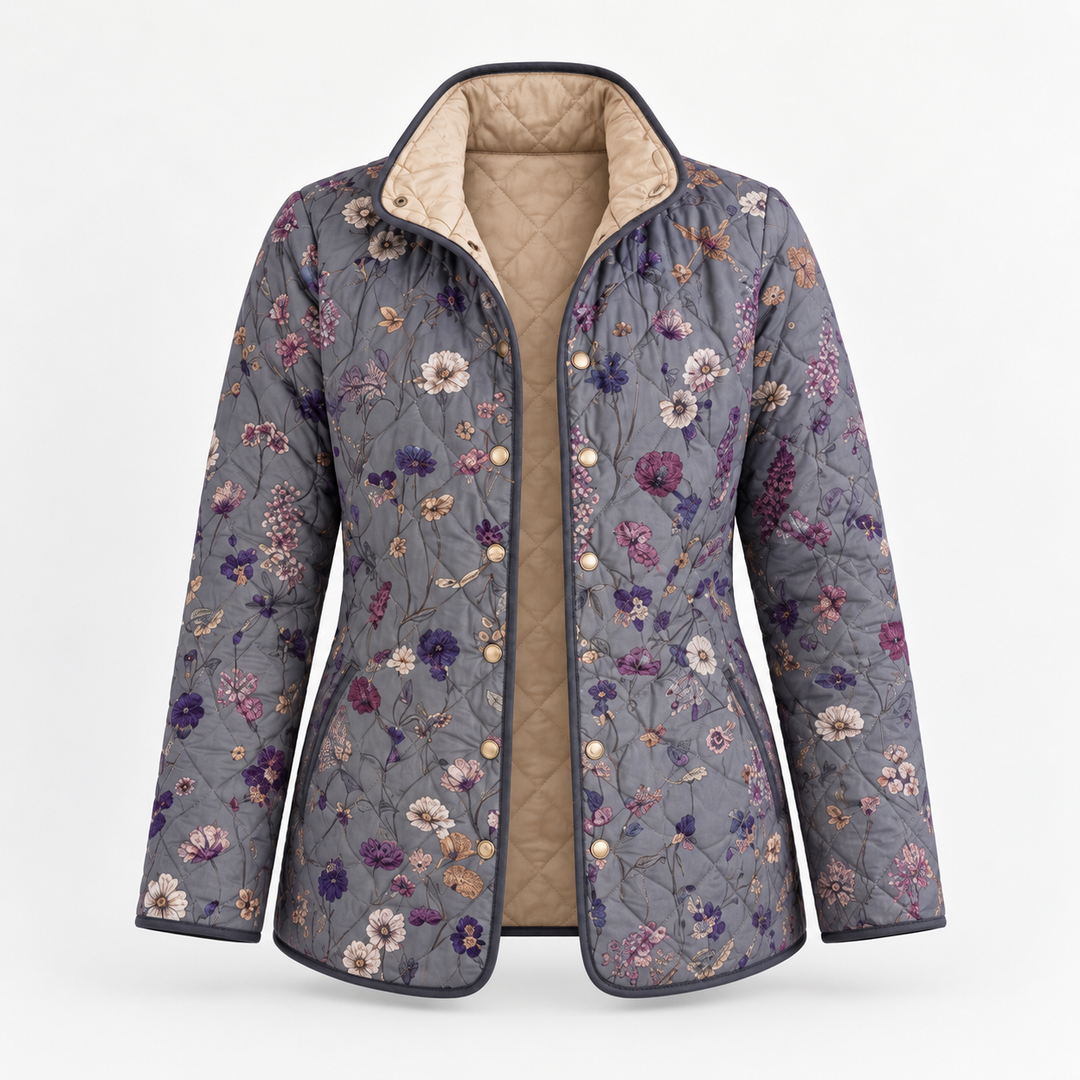 Verity | Dried Flower Quilted Jacket