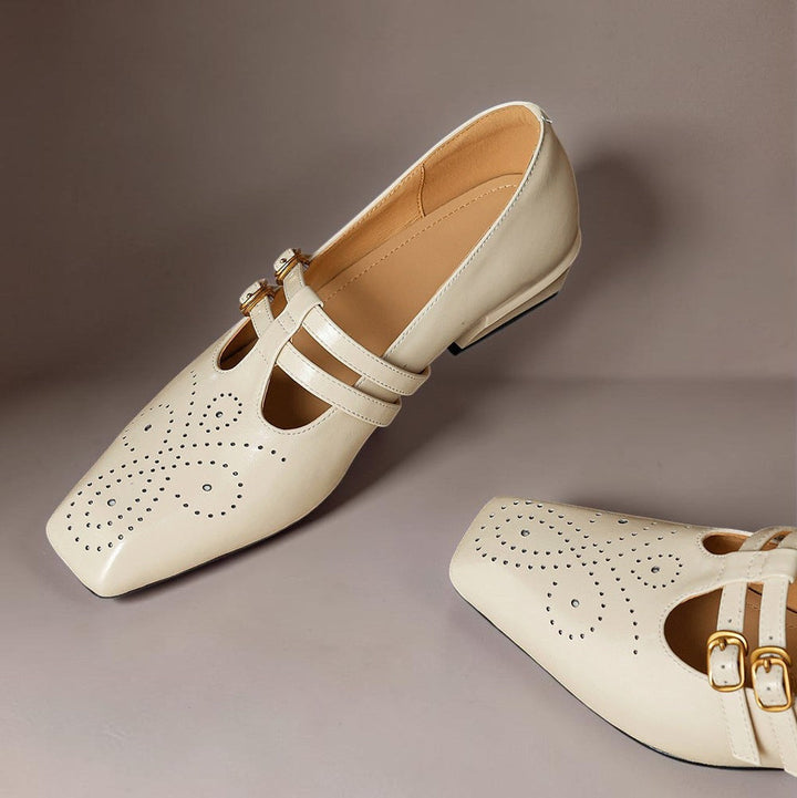 NUALA CORK | Pauline Double-Strap Mary Janes