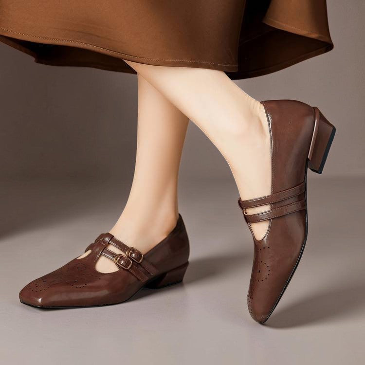 NUALA CORK | Pauline Double-Strap Mary Janes