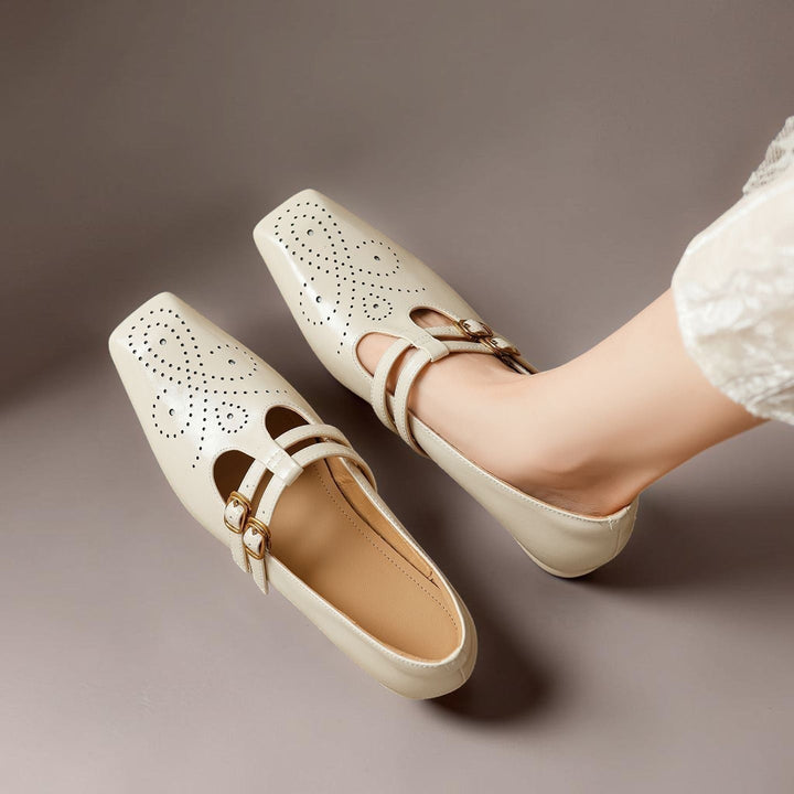NUALA CORK | Pauline Double-Strap Mary Janes