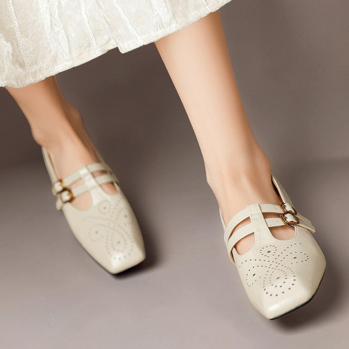 NUALA CORK | Pauline Double-Strap Mary Janes