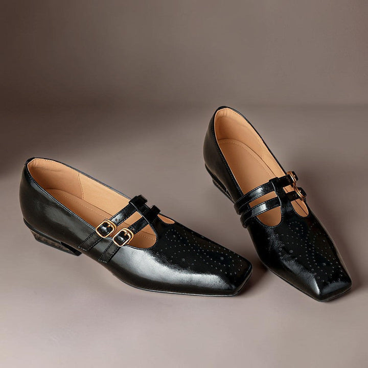 NUALA CORK | Pauline Double-Strap Mary Janes
