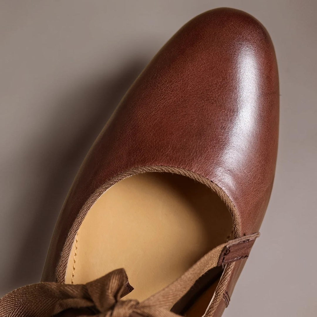 NUALA CORK | Sophie Bow-Detail Mary Jane Flats