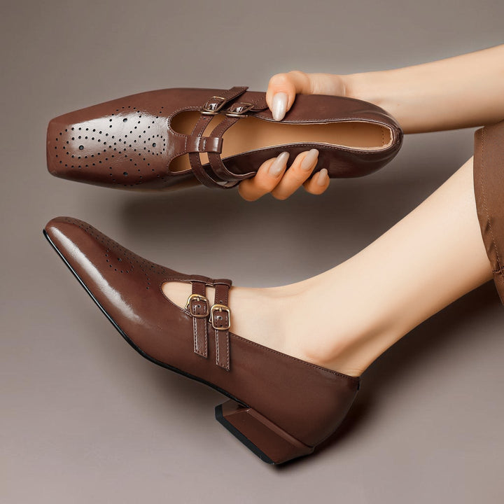 NUALA CORK | Pauline Double-Strap Mary Janes