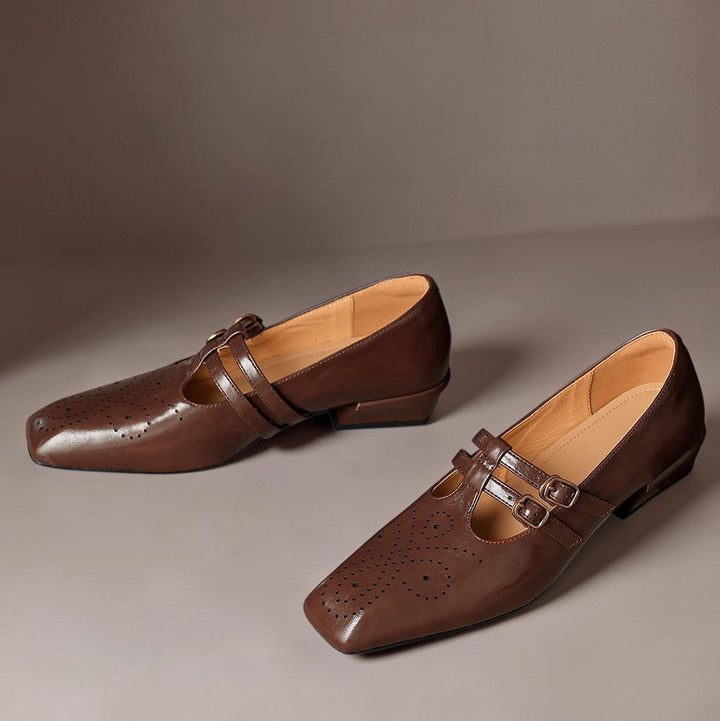 NUALA CORK | Pauline Double-Strap Mary Janes