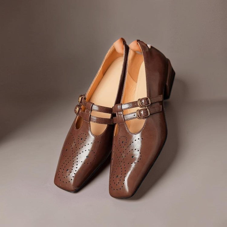 NUALA CORK | Pauline Double-Strap Mary Janes