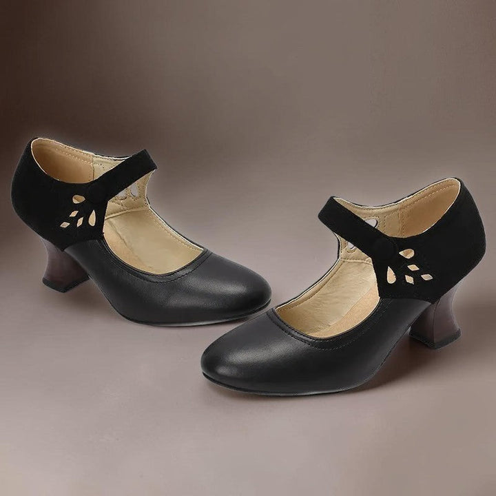 NUALA CORK | Aveline Button-Strap Heels