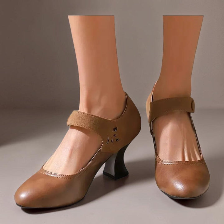 NUALA CORK | Aveline Button-Strap Heels