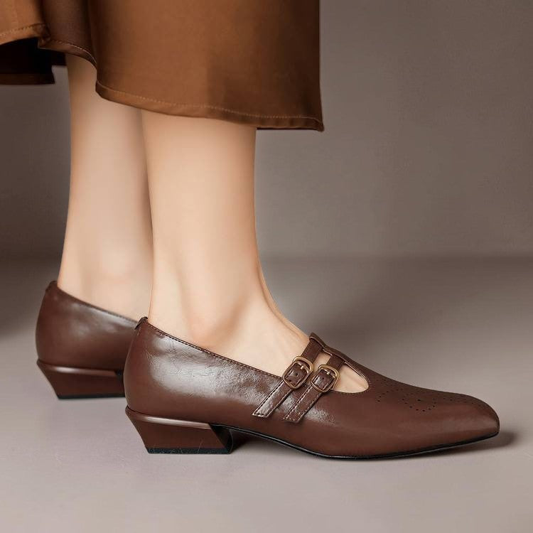 NUALA CORK | Pauline Double-Strap Mary Janes