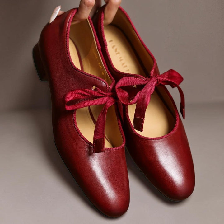 NUALA CORK | Sophie Bow-Detail Mary Jane Flats