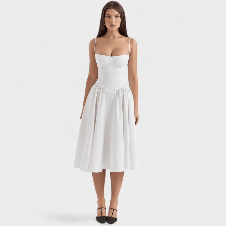 Emer - Midi Length Corset Dress