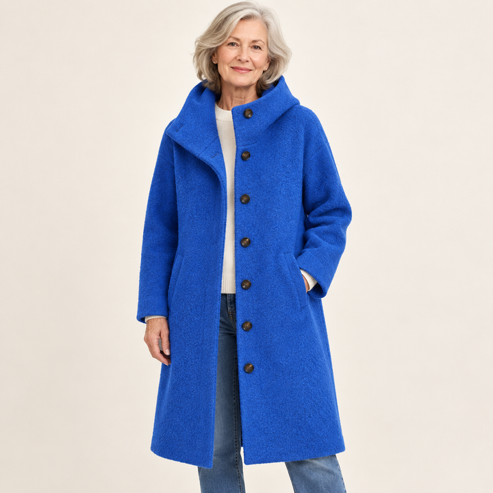 Women's Wool Blend Jacket – High Collar