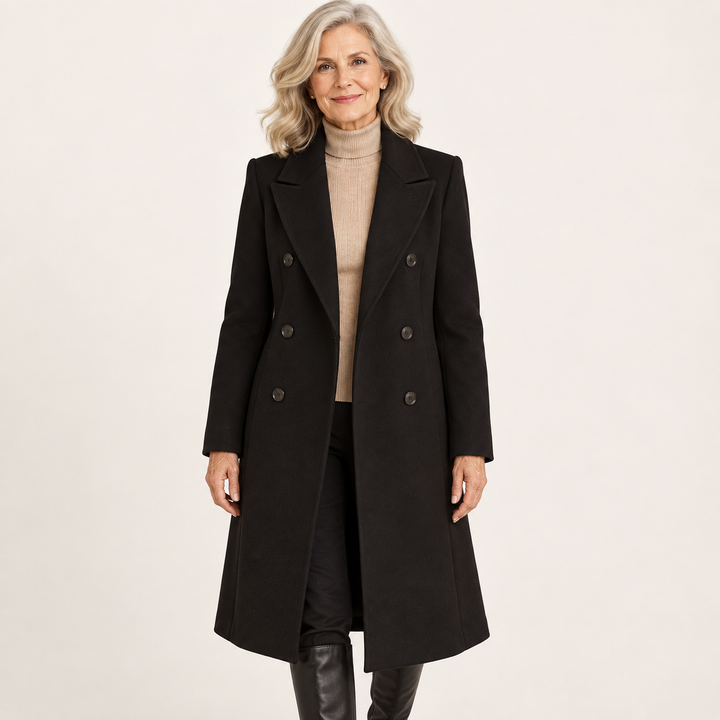Women's Structured Double-Breasted Coat
